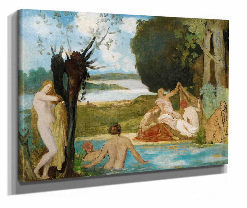 Sketch For Summer The Bath by Pierre Puvis De Chavannes