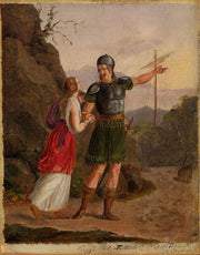 Sketch For The Departure Of Fridtjof by Adolph Tidemand