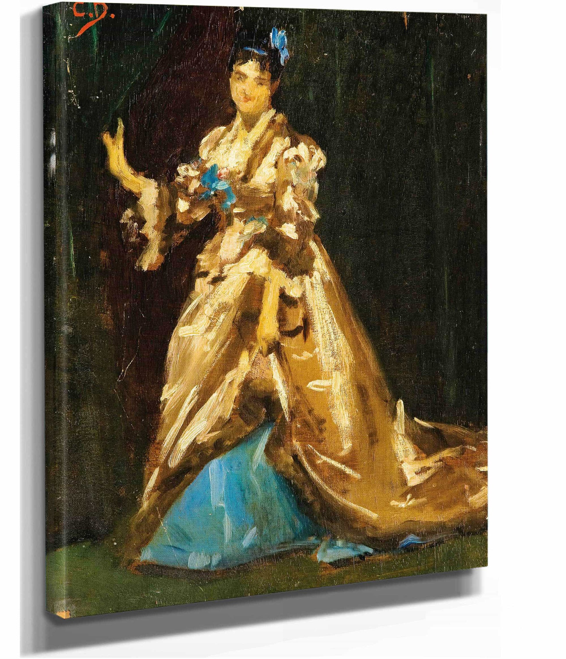 Sketch For The Portrait Of Mrs Feydeau by Carolus Duran