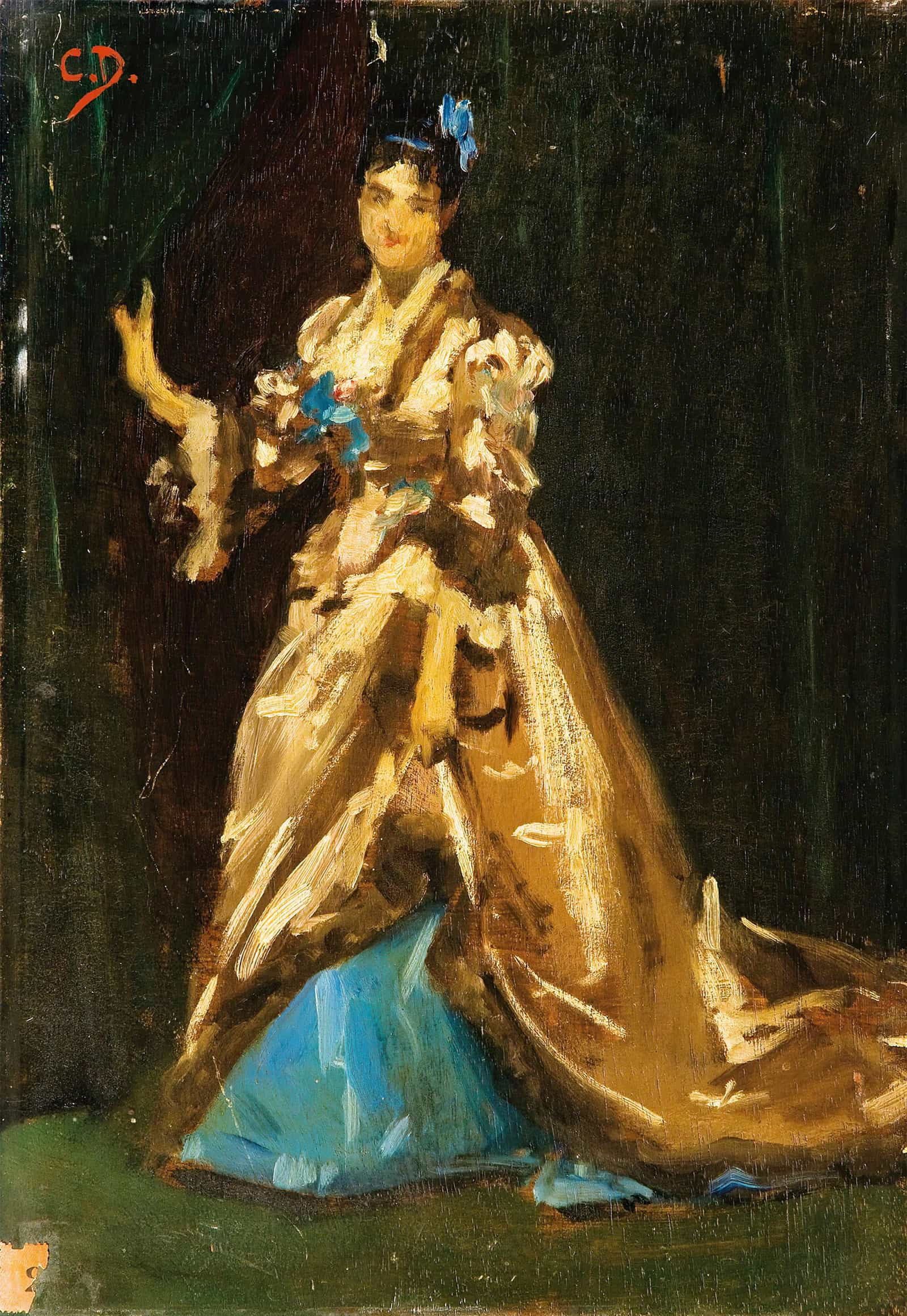 Sketch For The Portrait Of Mrs Feydeau by Carolus Duran