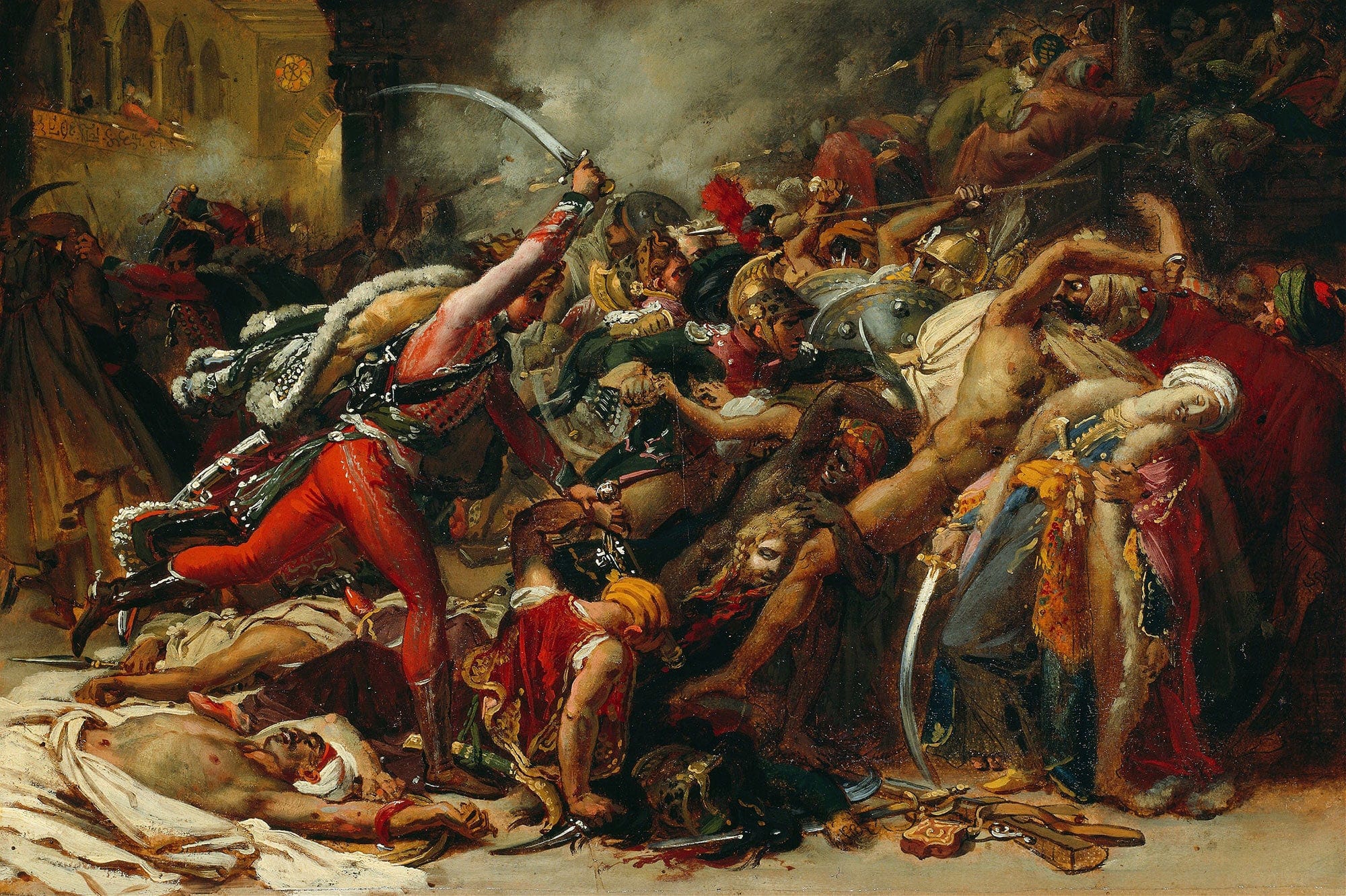 Sketch For The Revolt Of Cairo by Anne Louis Girodet Trioson