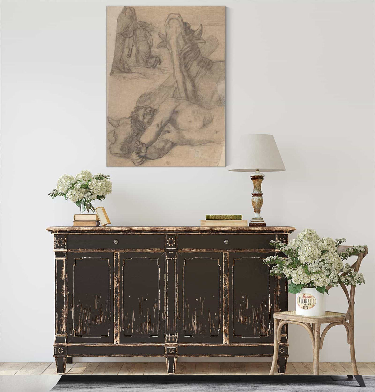 Sketch For War Painting In The Museum Of Picardy At Amiens by Pierre Puvis De Chavannes