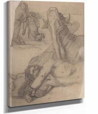 Sketch For War Painting In The Museum Of Picardy At Amiens by Pierre Puvis De Chavannes
