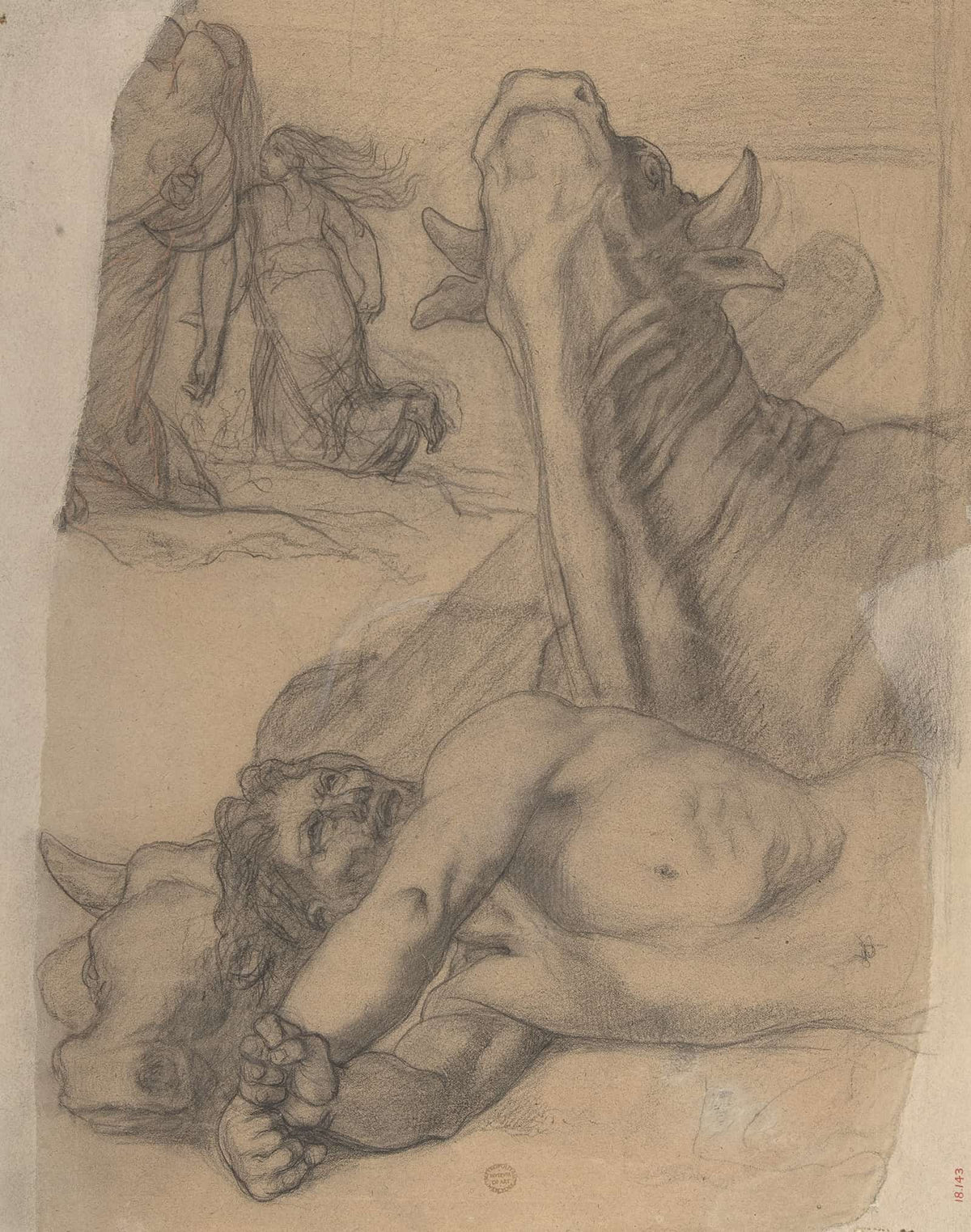 Sketch For War Painting In The Museum Of Picardy At Amiens by Pierre Puvis De Chavannes