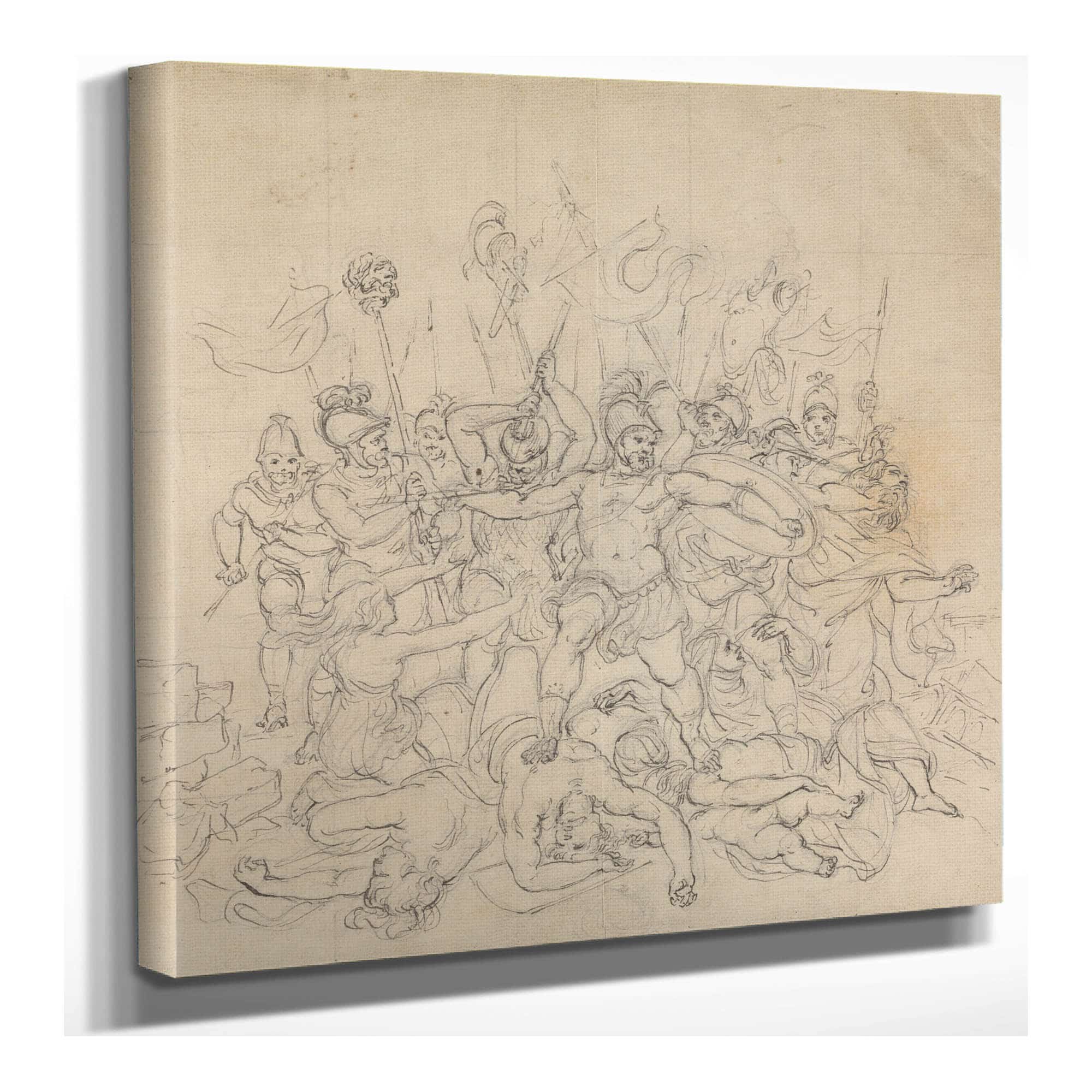 Sketch Of A Battle Sceene From Shakespeares Play Titus Andronicus by Robert Smirke