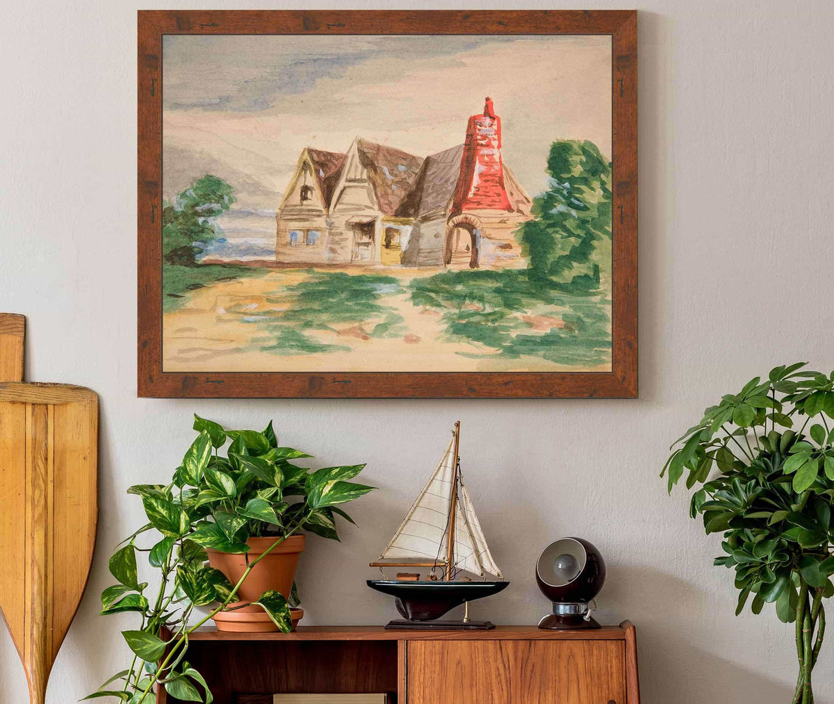 Sketch Of A Country Cottage by Edwin Austin Abbey