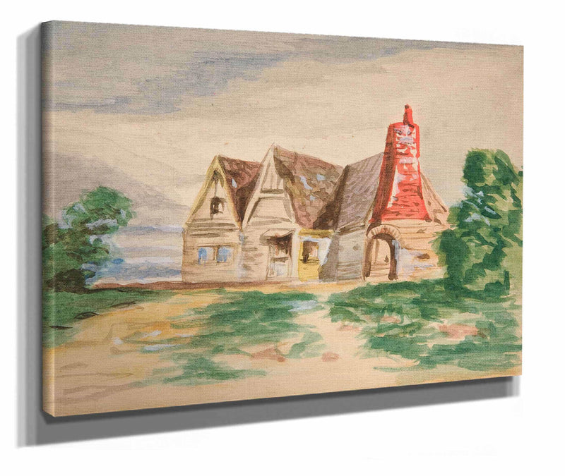 Sketch Of A Country Cottage by Edwin Austin Abbey