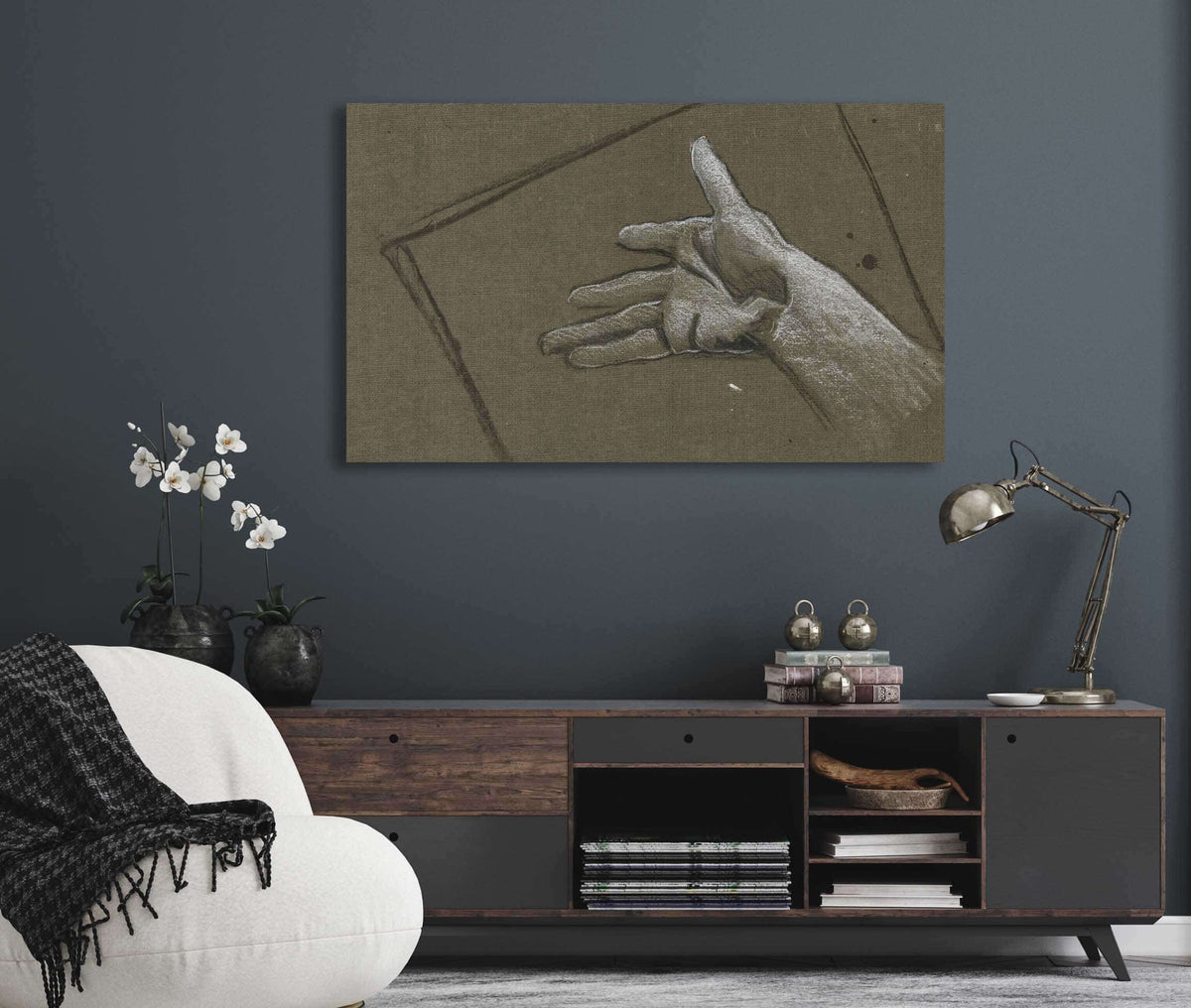 Sketch Of A Hand by Edwin Austin Abbey