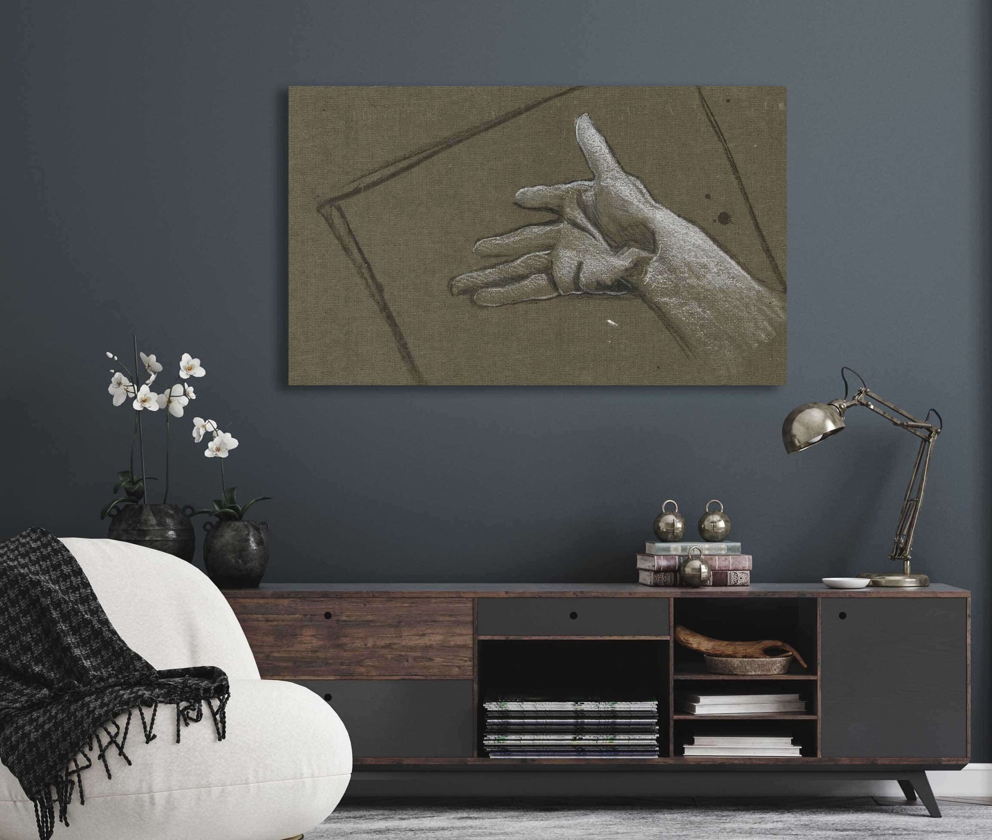 Sketch Of A Hand by Edwin Austin Abbey