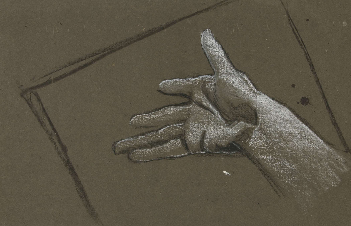 Sketch Of A Hand by Edwin Austin Abbey