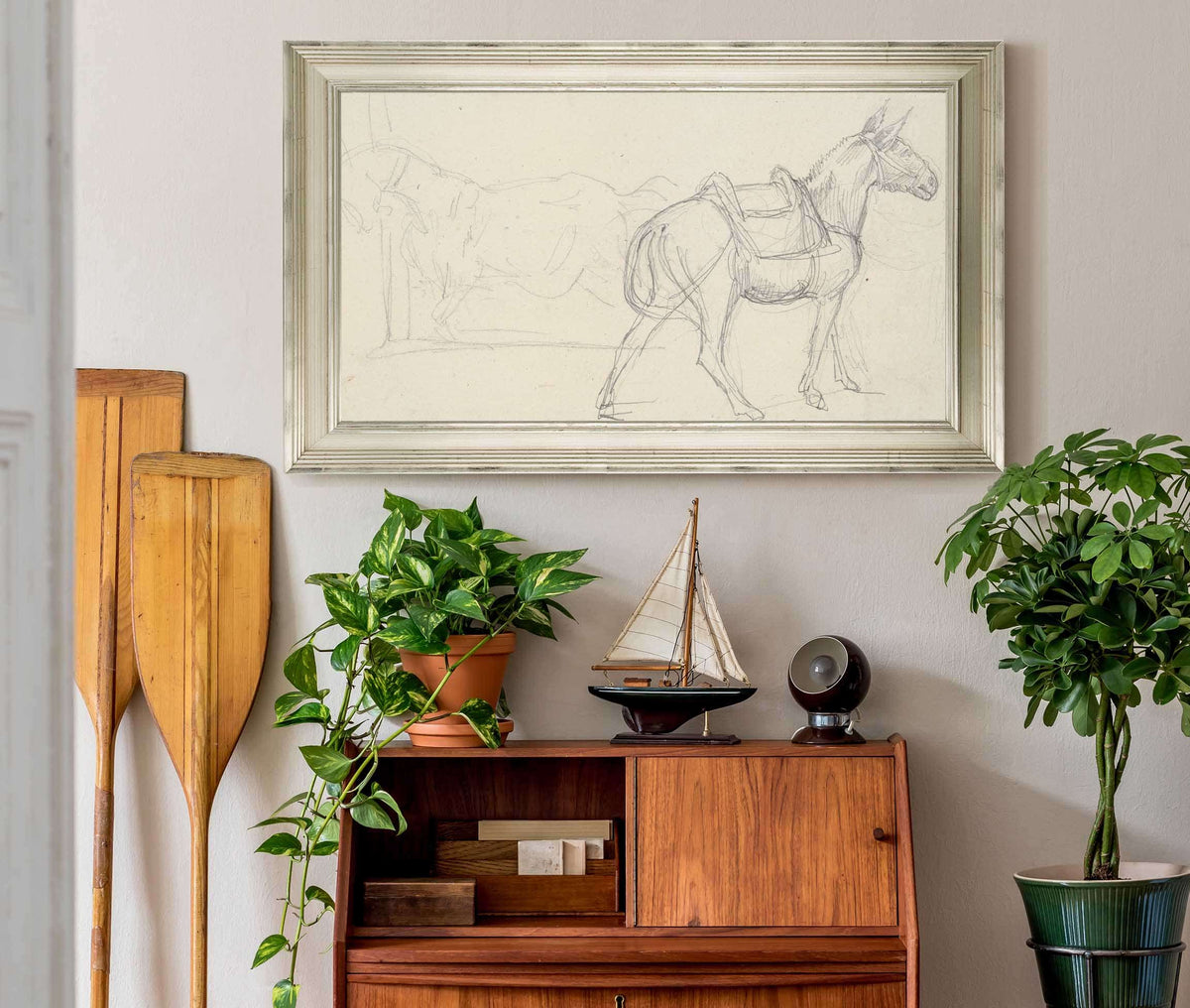 Sketch Of A Horse by Theodore Gericault