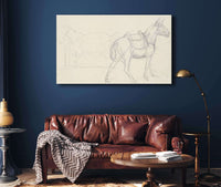 Sketch Of A Horse by Theodore Gericault