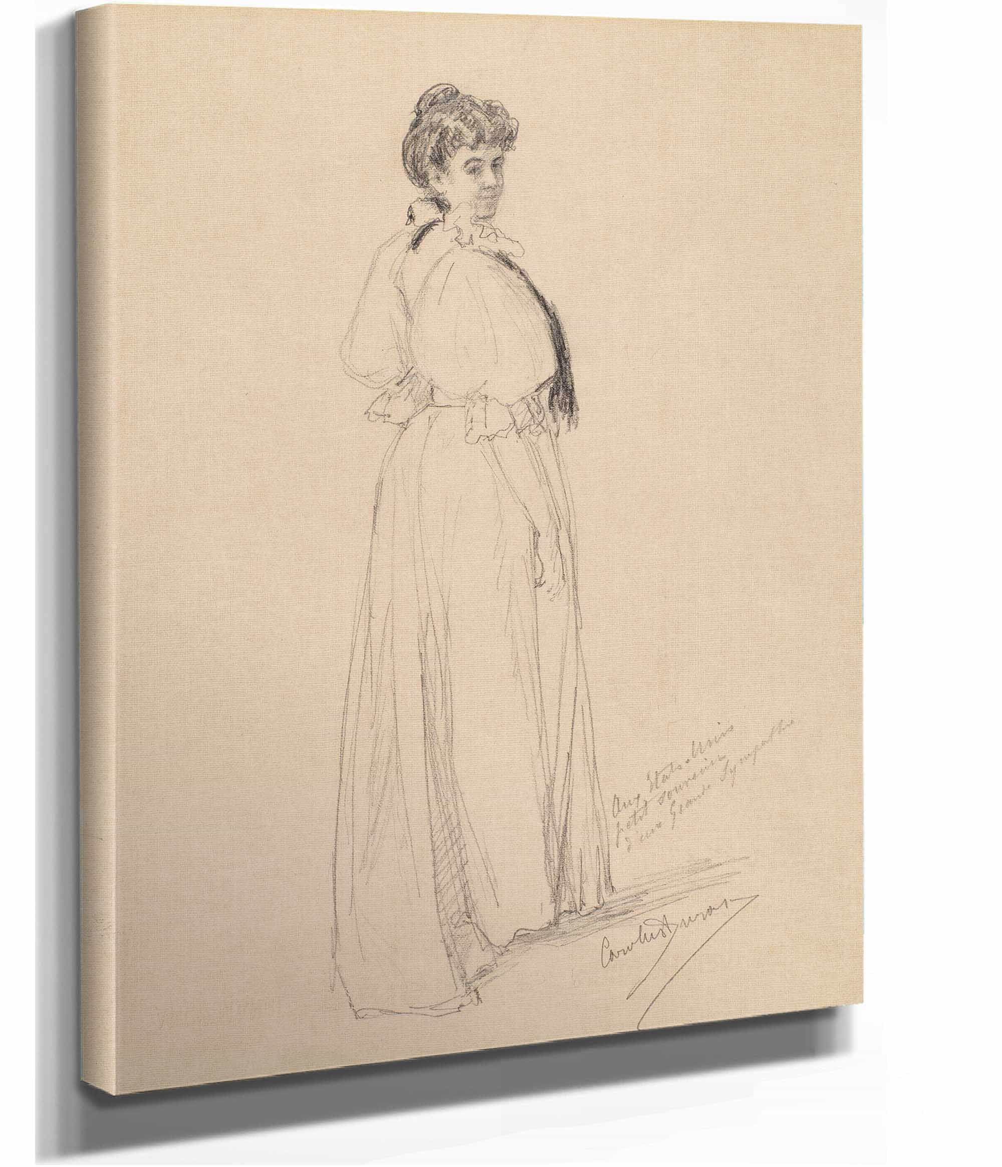 Sketch Of A Lady by Carolus Duran