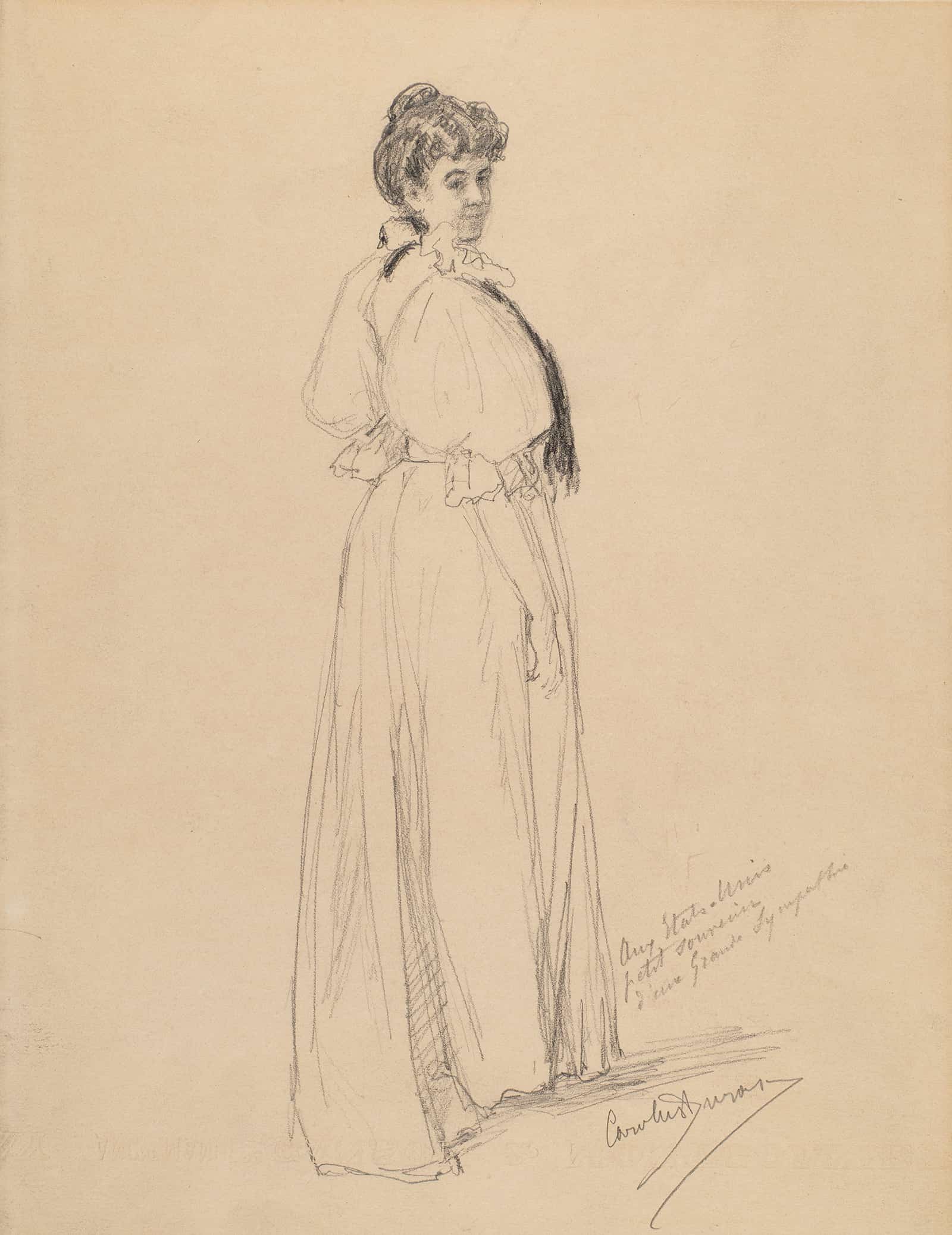Sketch Of A Lady by Carolus Duran