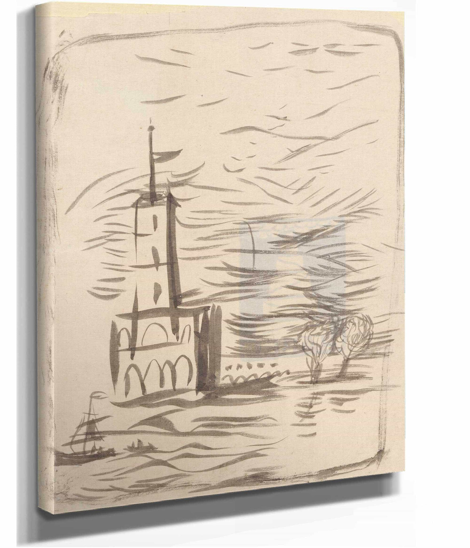 Sketch Of A Landscape by Zygmunt Waliszewski