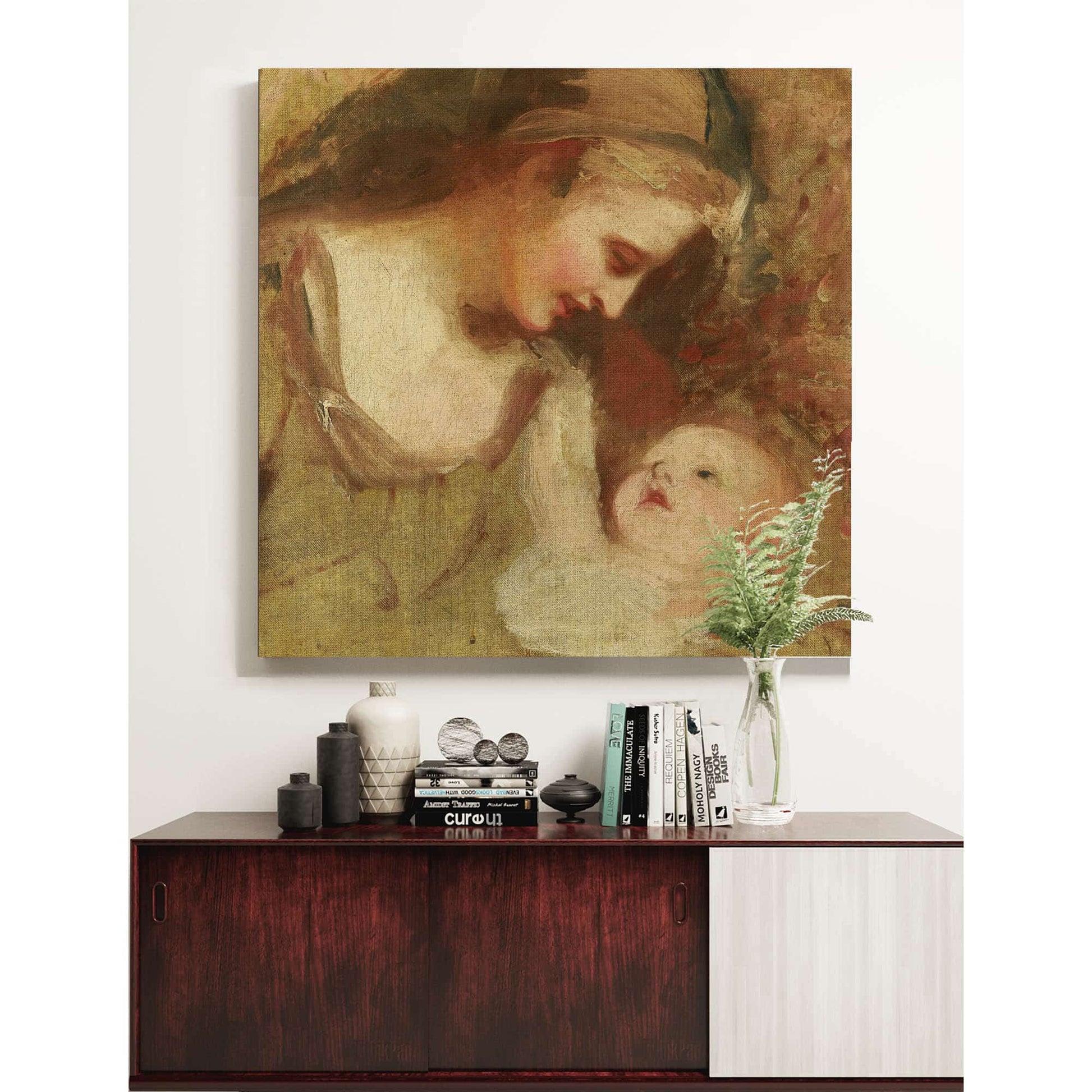 Sketch Of A Mother And Child by George Romney