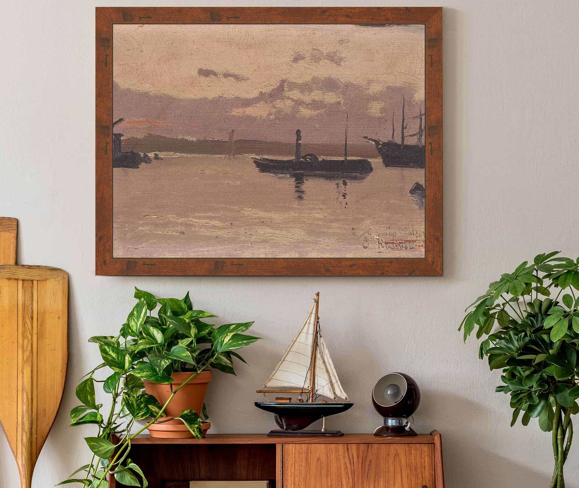 Sketch Of A Port From Until by Santiago Rusinol