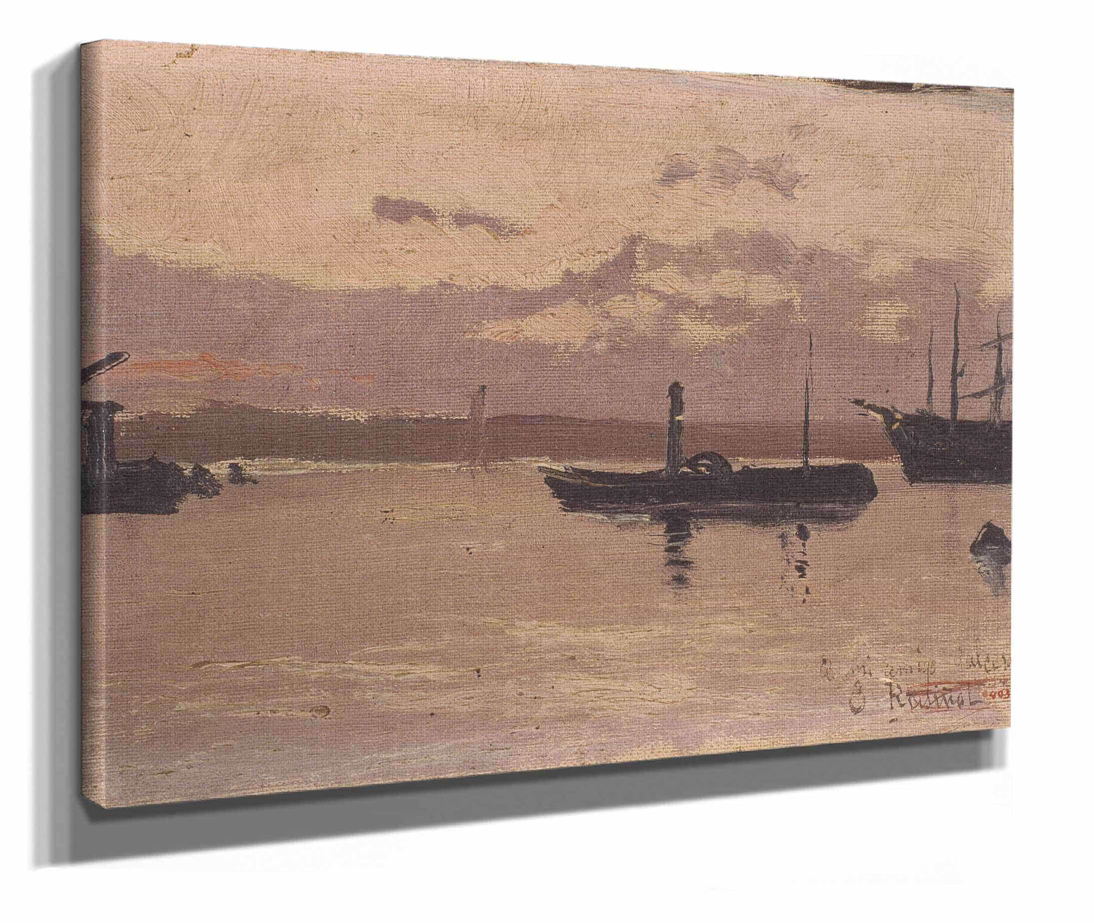 Sketch Of A Port From Until by Santiago Rusinol