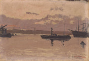 Sketch Of A Port From Until by Santiago Rusinol