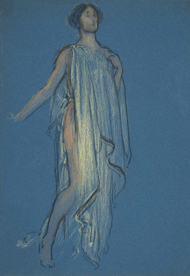 Sketch Of A Woman  by Edwin Austin Abbey