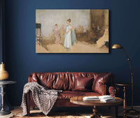 Sketch Of A Woman In An Interior by Edwin Austin Abbey