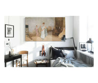 Sketch Of A Woman In An Interior by Edwin Austin Abbey