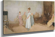 Sketch Of A Woman In An Interior by Edwin Austin Abbey