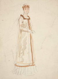 Sketch Of A Woman Study For A Play by Edwin Austin Abbey