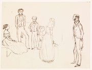 Sketch Of An Evening Party by Sir John Everett Millais