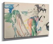 Sketch Of Figures In A Landscape by Filipp Malyavin