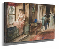 Sketch Of Figures In An Interior by Edwin Austin Abbey