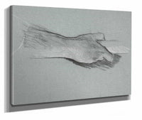 Sketch Of One Hand Grasping A Pole by Edwin Austin Abbey