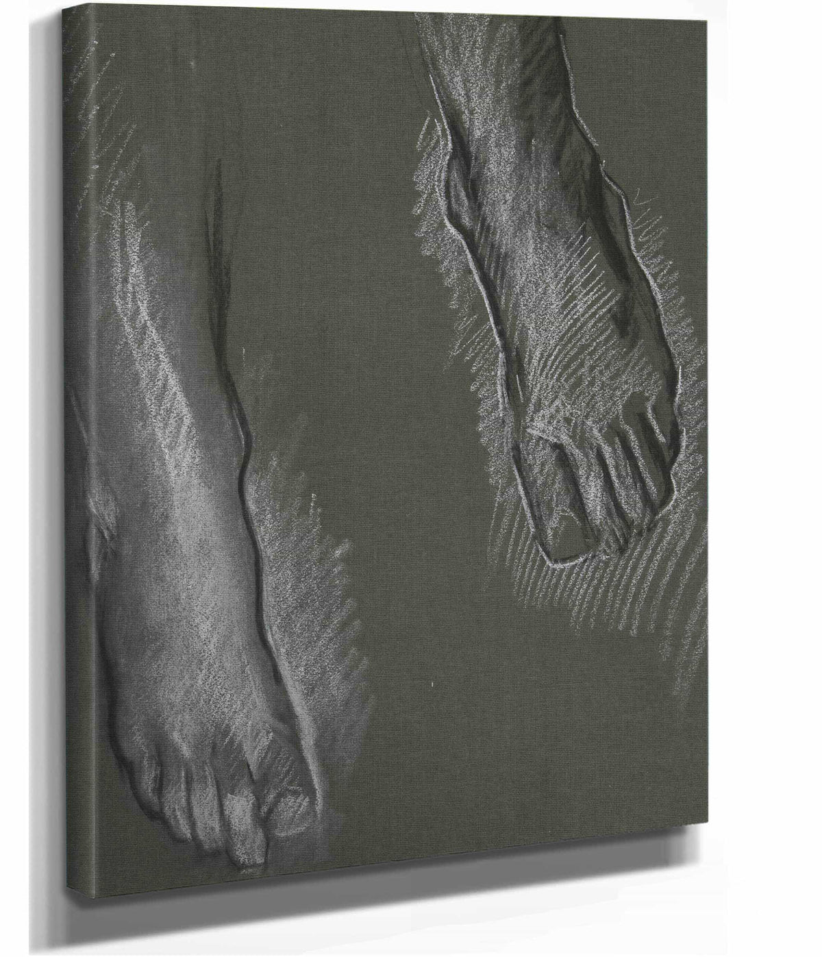Sketch Of Two Feet by Edwin Austin Abbey