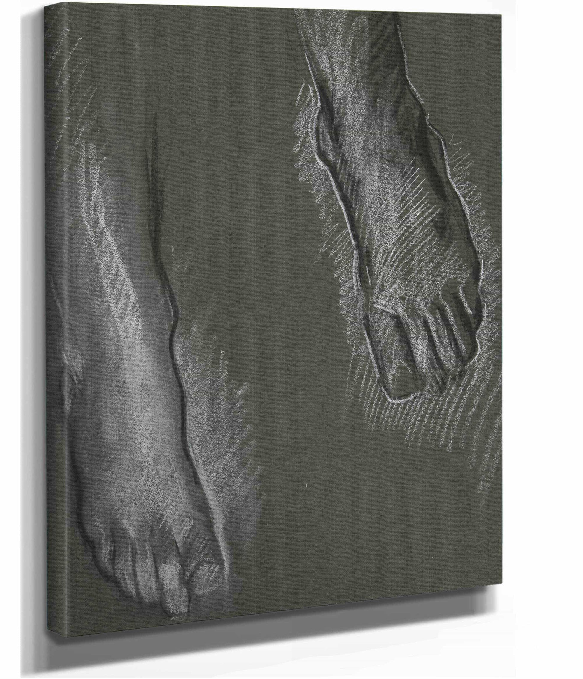 Sketch Of Two Feet by Edwin Austin Abbey