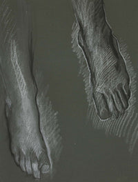 Sketch Of Two Feet by Edwin Austin Abbey