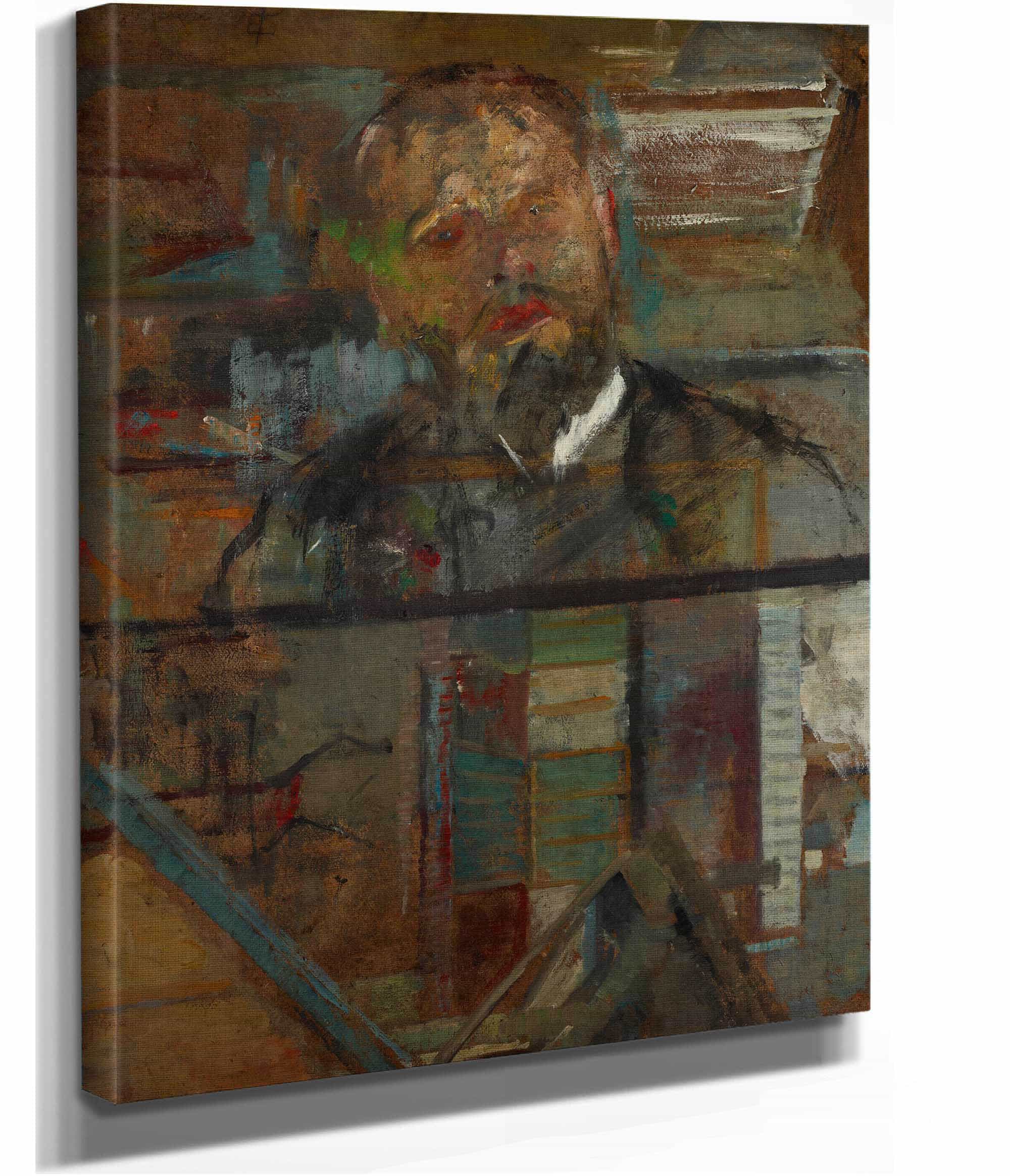 Sketch Portrait Of A Man by Olga Boznanska