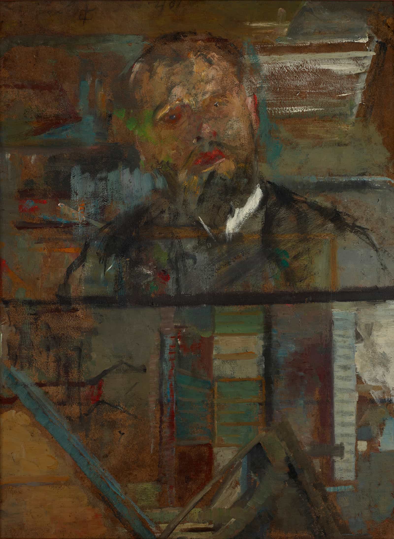 Sketch Portrait Of A Man by Olga Boznanska