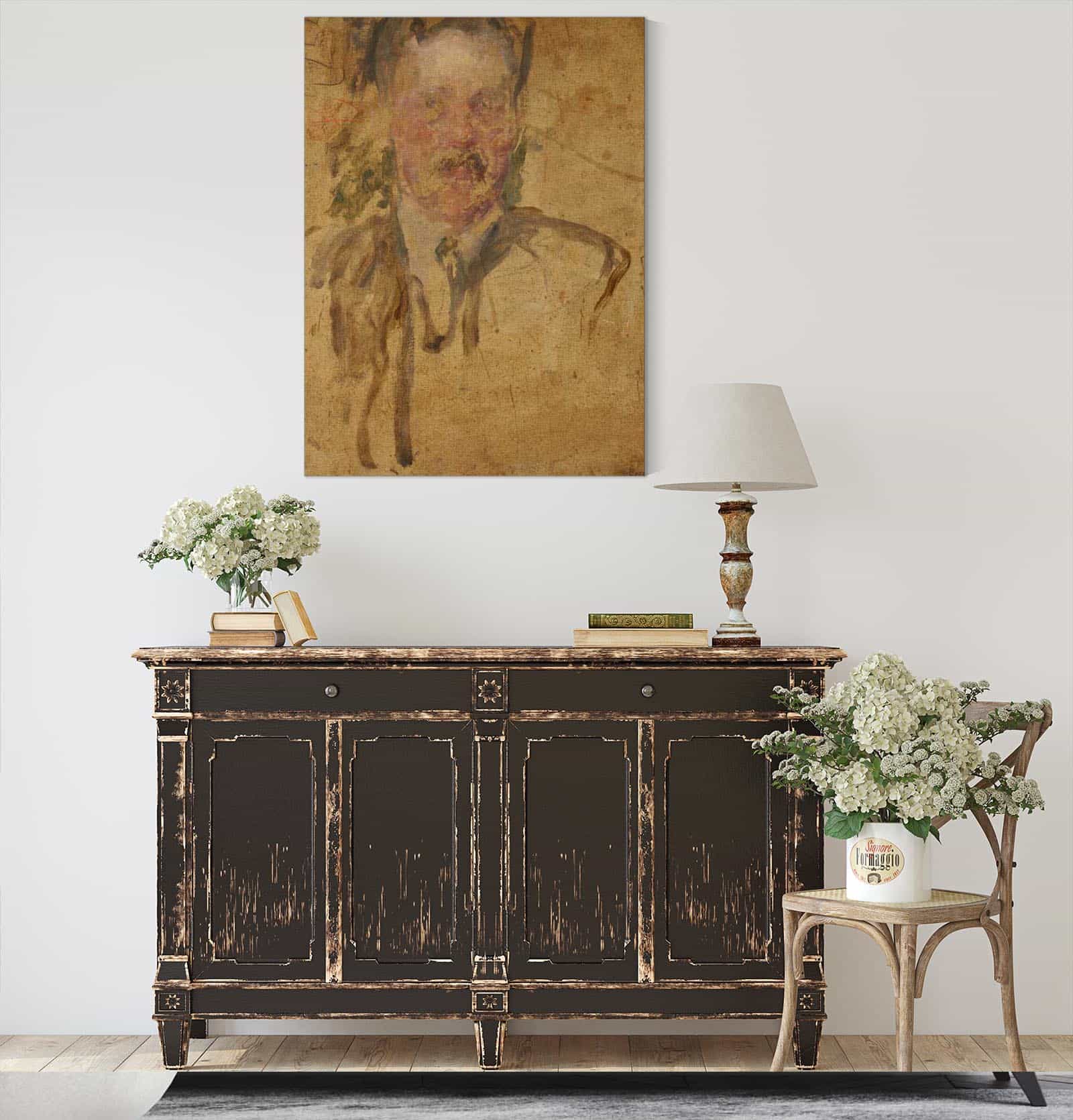 Sketch To The Portrait Of Mr Beyley After by Olga Boznanska