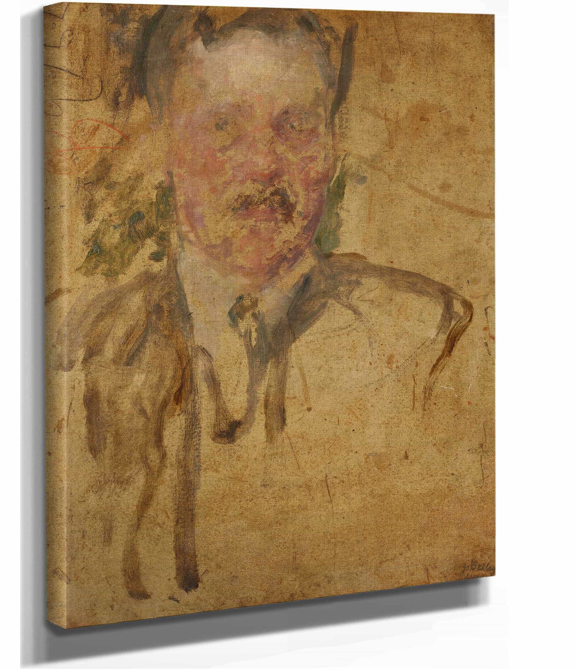 Sketch To The Portrait Of Mr Beyley After by Olga Boznanska