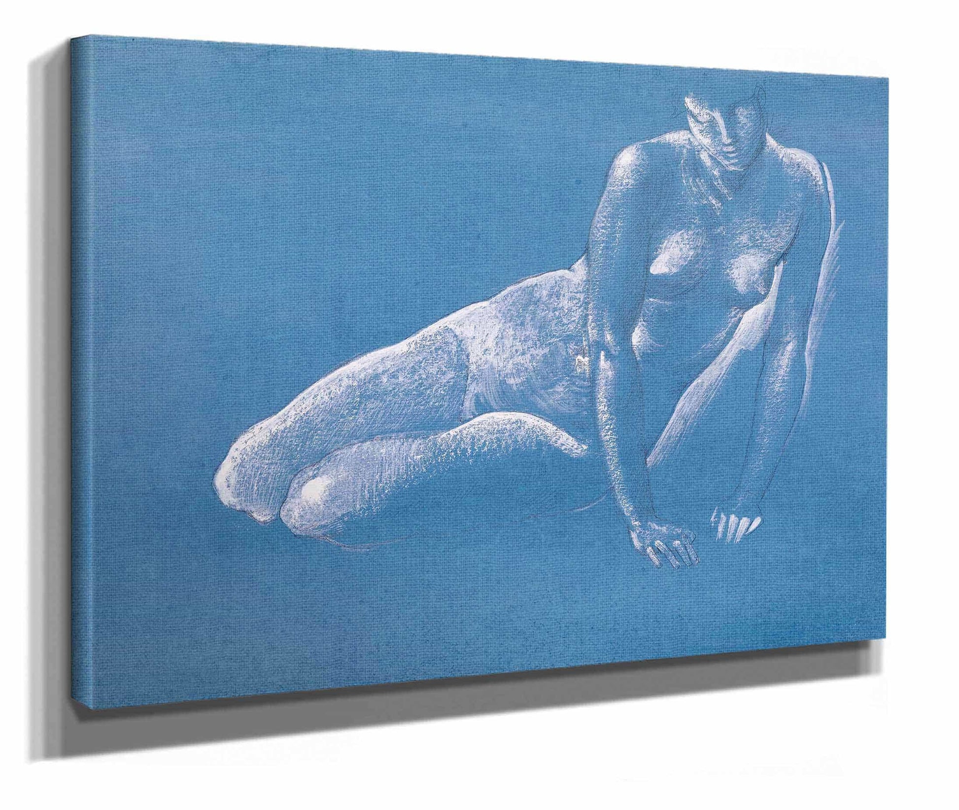 Sketchbook Nude Study Of Medusa For The Death Of Medusa I by Sir Edward Coley Burne Jones