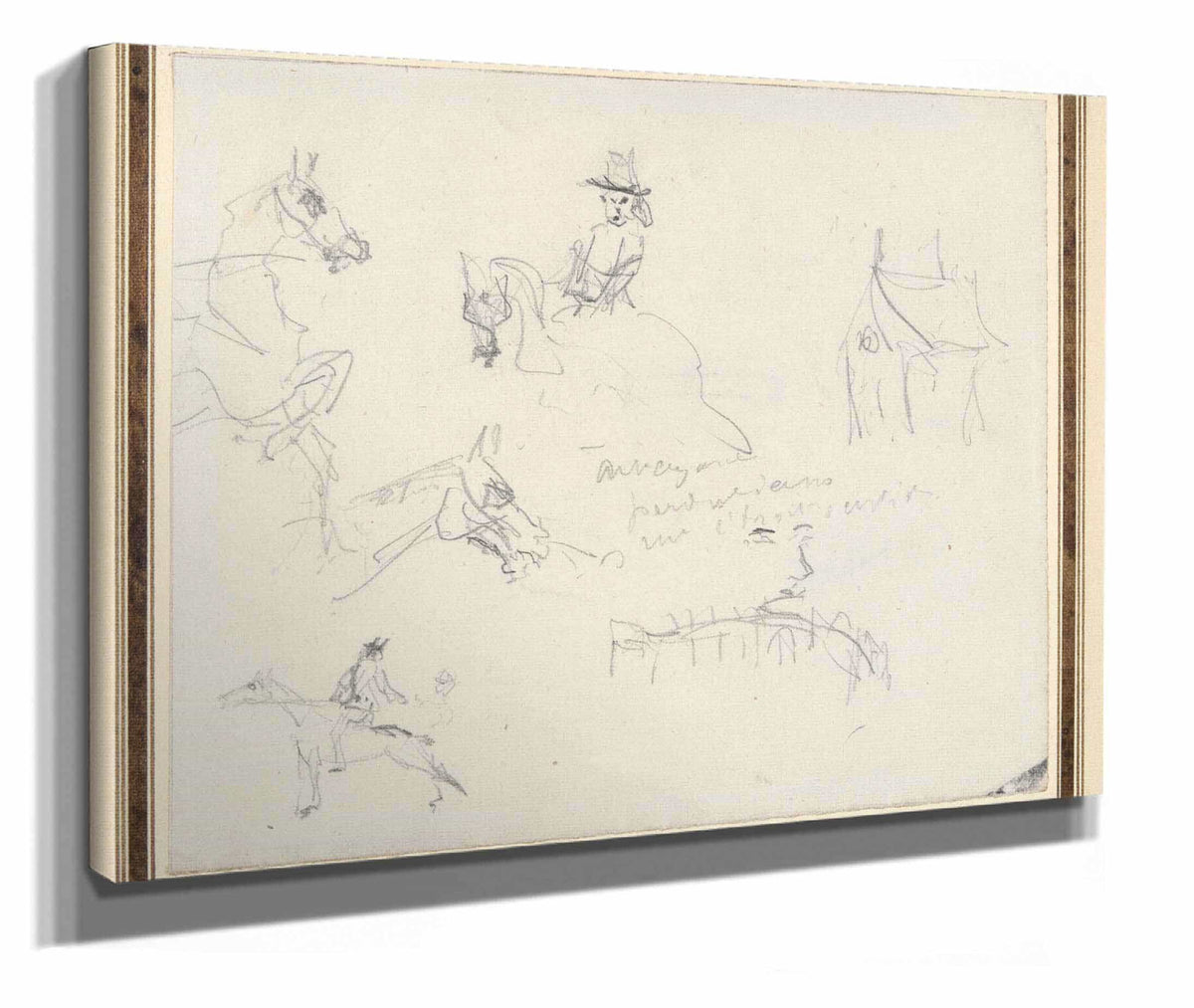 Sketchbook Page by Henri De Toulouse Lautrec