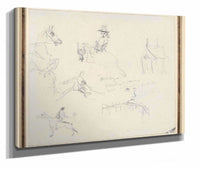 Sketchbook Page by Henri De Toulouse Lautrec