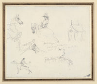 Sketchbook Page by Henri De Toulouse Lautrec