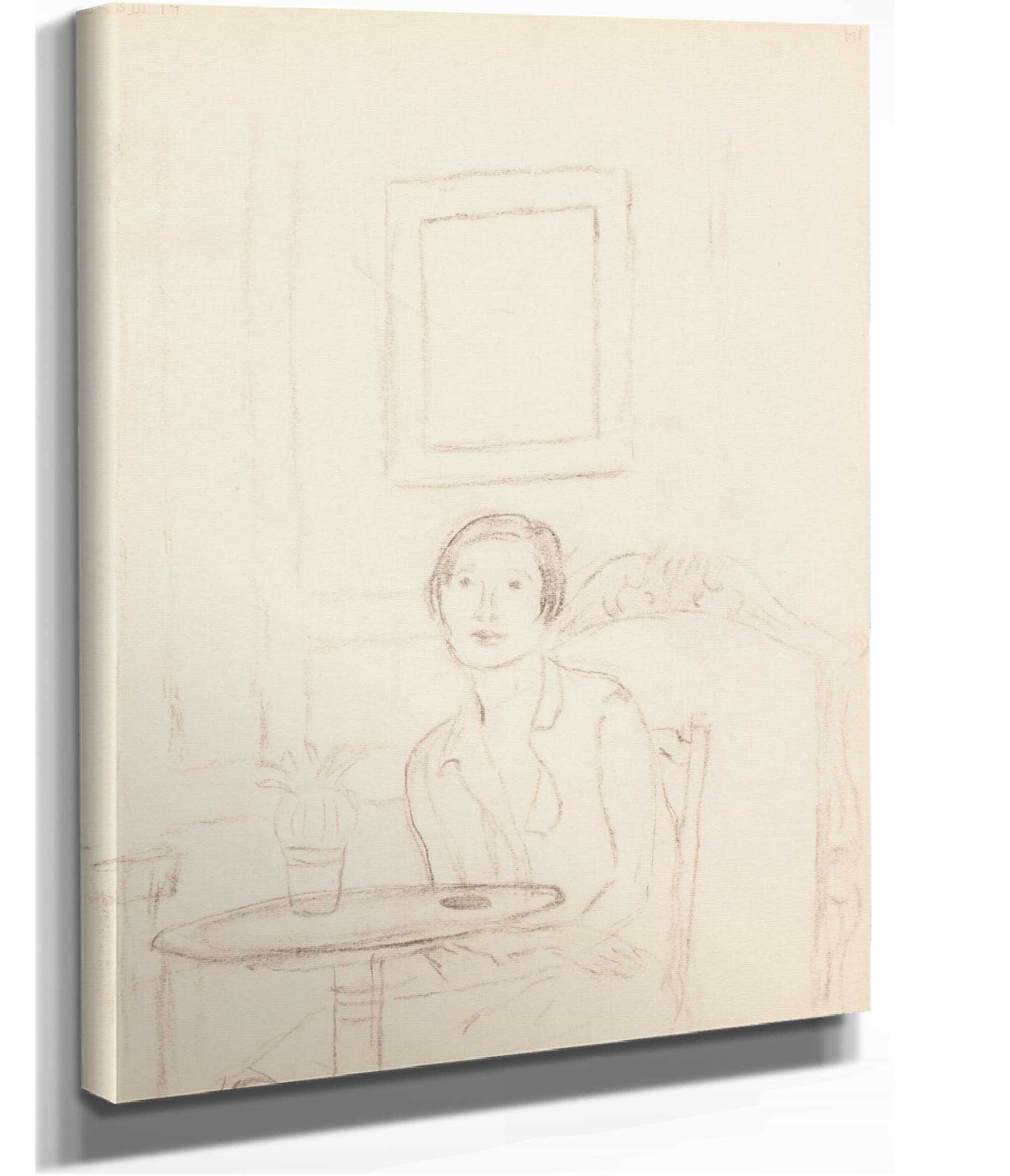 Sketchbook Sketch  by Frederick Carl Frieseke