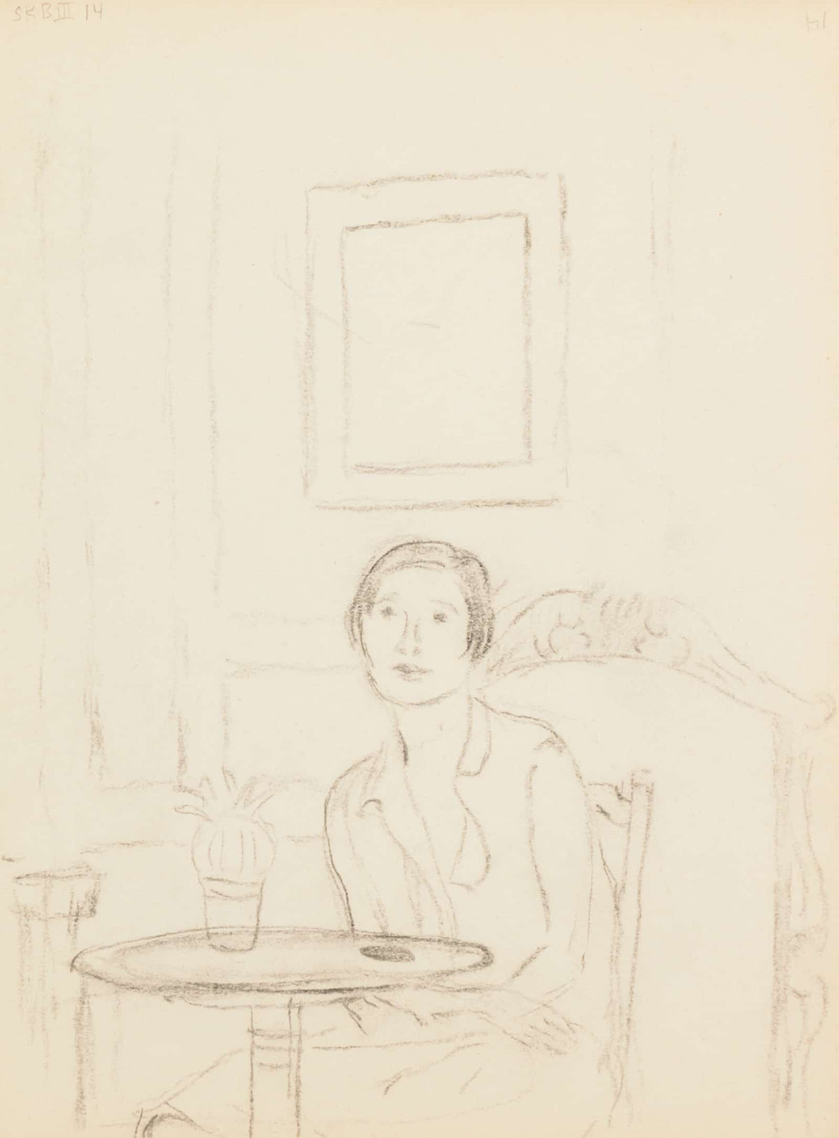 Sketchbook Sketch  by Frederick Carl Frieseke