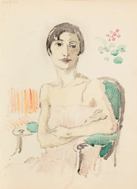 Sketchbook Sketch  by Frederick Carl Frieseke