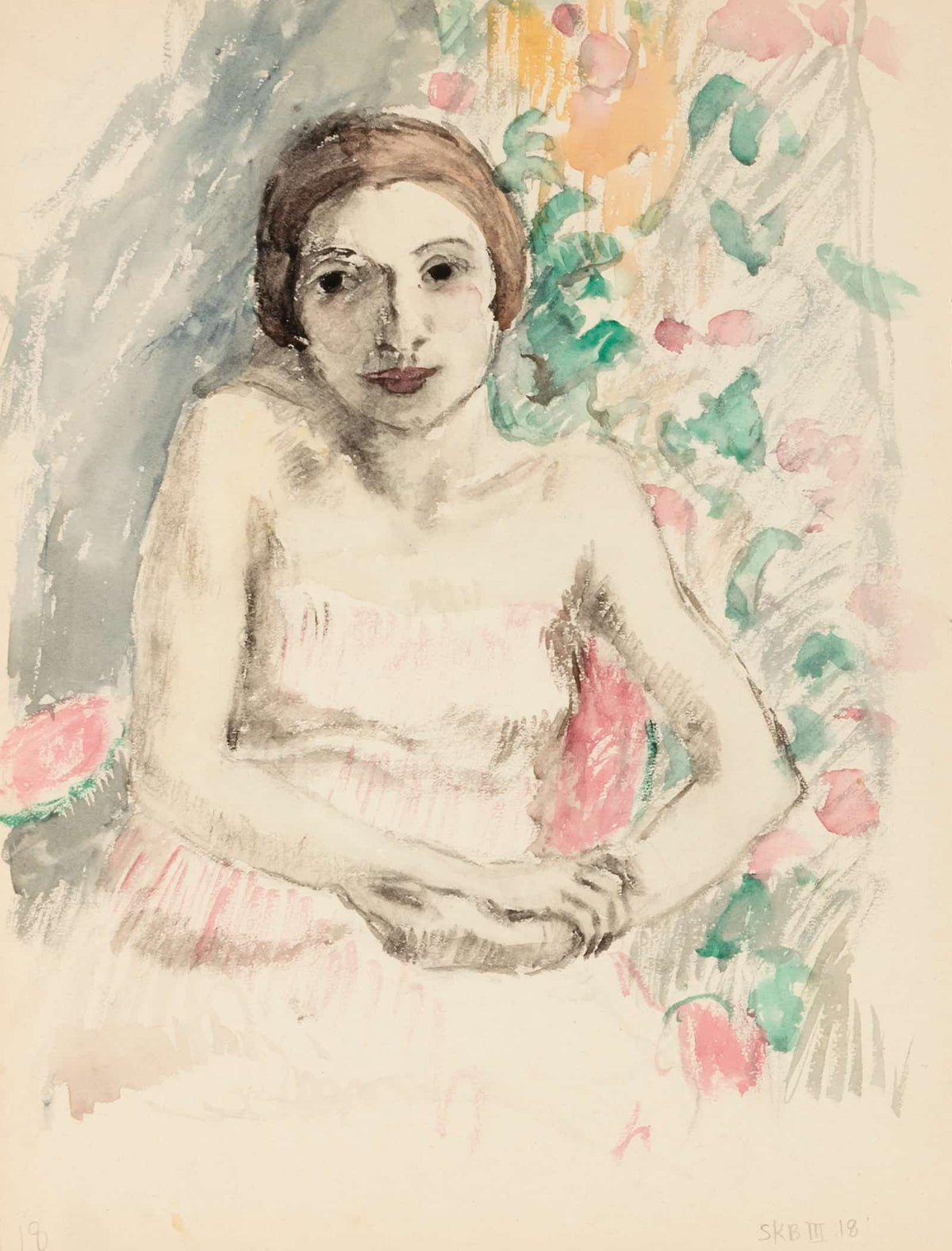 Sketchbook Sketch  by Frederick Carl Frieseke