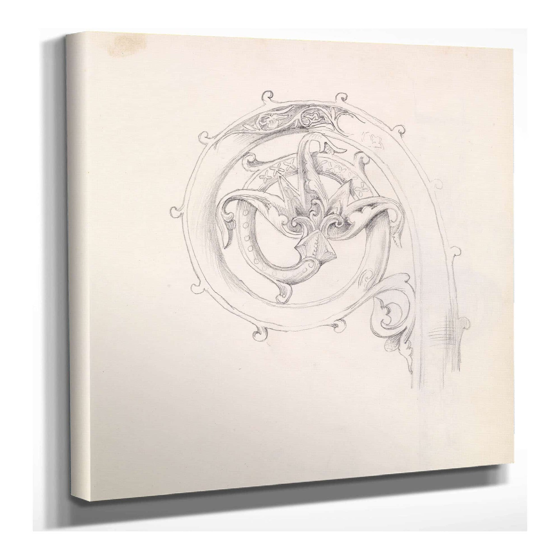 Sketchbook Study For Head Of Crozier by Sir Edward Coley Burne Jones
