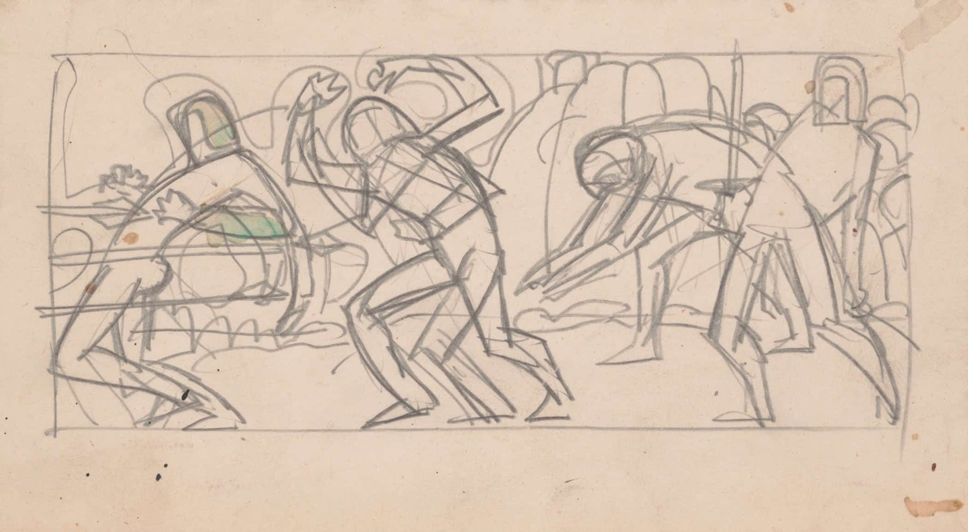 Sketches And Drawings Related To Der Soldat In Der Deutschen Vergangenheit By George Liebe  by Winold Reiss