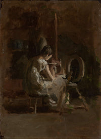 Sketches For Home Spun by Thomas Eakins